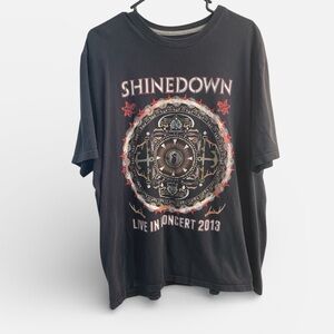Shinedown Live in Concert 2013 Band Tee 2XL Three Days Grace P.O.D.
